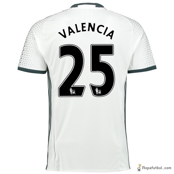 Camiseta Manchester United Replica Tercera Ropa Valencia 2016/17 Blanco